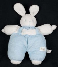Tiny Love Bunny Rabbit Blue White Baby Plush Lovey
